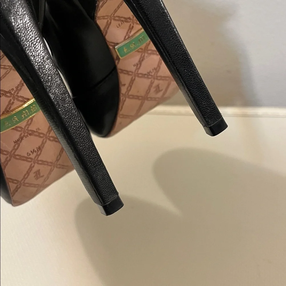 L.A.M.B. Black Strappy High Heels - Picture 6 of 15